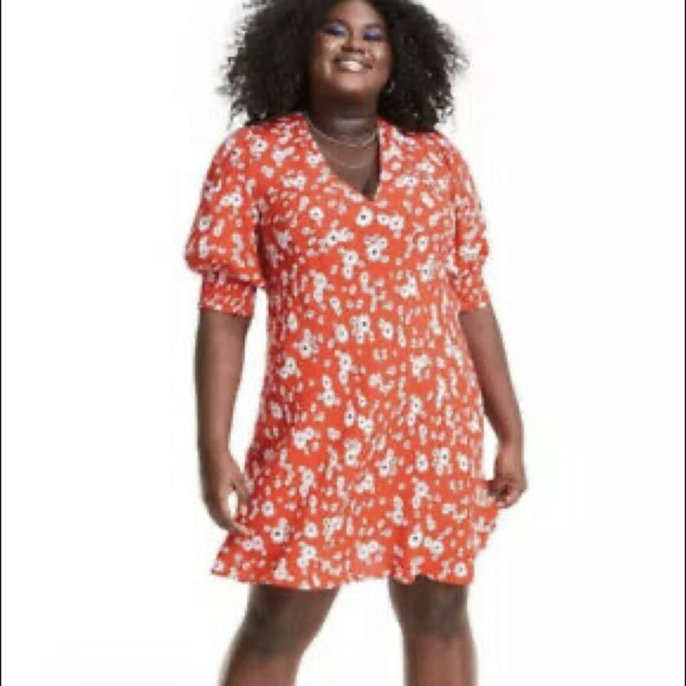 RIXO x Target Floral Puff Sleeve Swing Dress Size 16W, 28W RARE! - Picture 13 of 13